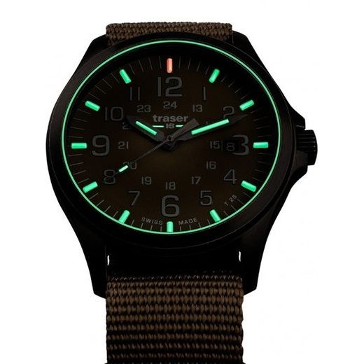 TRASER P67 OFFICER PRO GUNMETAL KHAKI NATO - HERITAGE - ZNAČKY