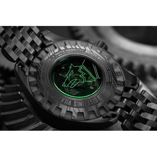 VOSTOK EUROPE GELEŽINIS VILKAS IRON WOLF LIMITOVANÁ EDICE NH72-326D777 - LIMITOVANÉ EDICE - ZNAČKY