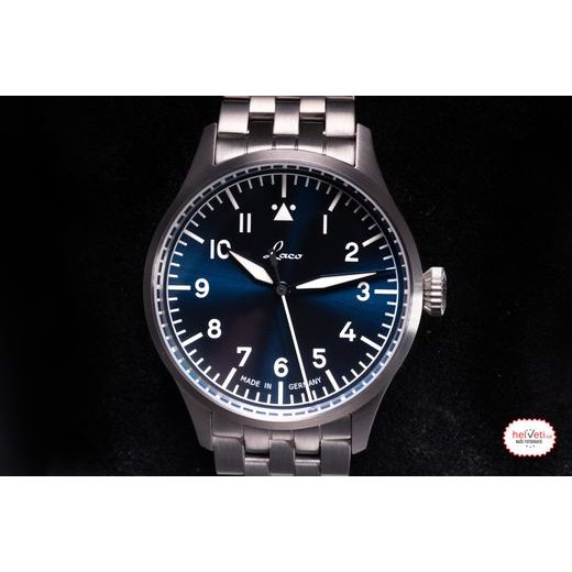 LACO FLIEGER STUTTGART PRO BLAU 40 AUTOMATIC STEEL BRACELET - FLIEGER PRO - ZNAČKY