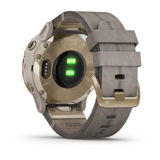 GARMIN FENIX6S PRO SOLAR, LIGHTGOLD/SUEDE BAND (MAP/MUSIC) 010-02409-26 - GARMIN - ZNAČKY