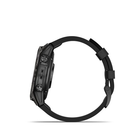 GARMIN EPIX™ PRO (GEN 2) SAPPHIRE EDITION CARBON GRAY DLC TITANIUM / BLACK LEATHER BAND - 010-02803-30 - EPIX - BRANDS