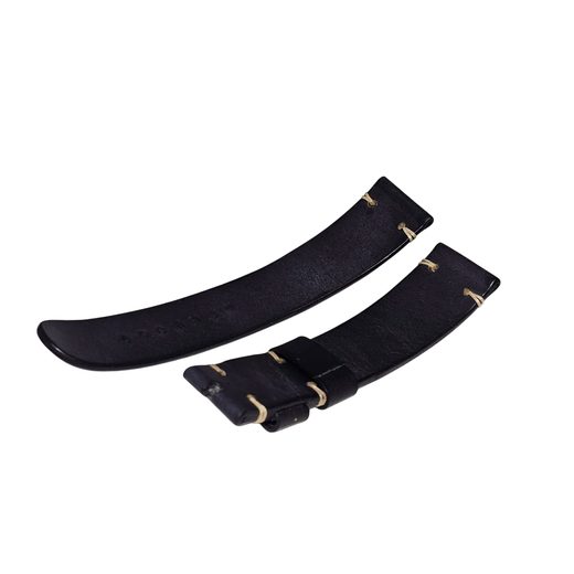 LEATHER STRAP XL FOR H02 - BLACK/NO BUCKLE - STRAPS - ACCESSORIES