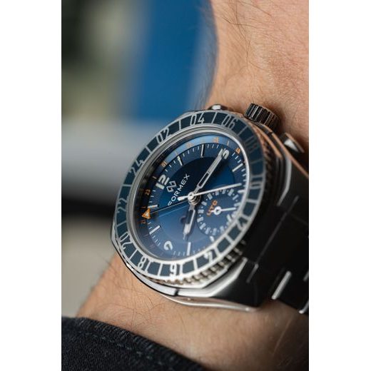 FORMEX STRATOS UTC AUTOMATIC 41MM BLUE STEEL BRACELET 1101.1.6431.111 - STRATOS - BRANDS