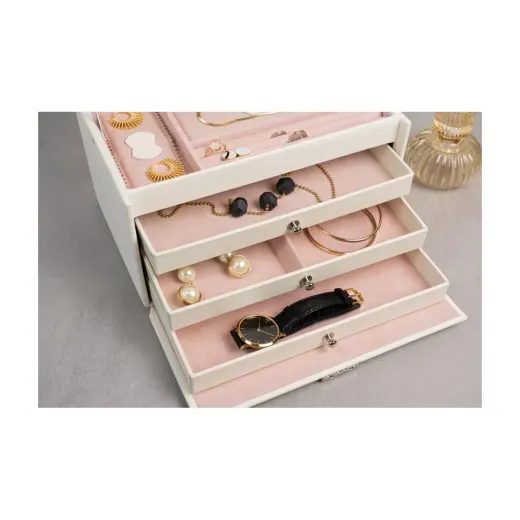FRIEDRICH LEDERWAREN CLASSICO ROSÉ JEWELLERY CASE 23238-13 - JEWELLERY BOXES - ACCESSORIES