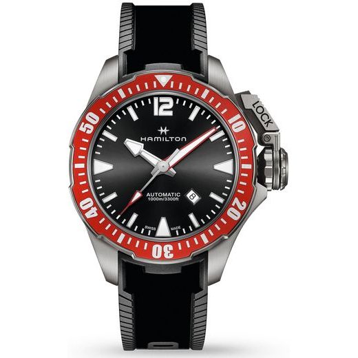 HAMILTON KHAKI NAVY KHAKI NAVY FROGMAN TITANIUM AUTO H77805335 - KHAKI NAVY - ZNAČKY