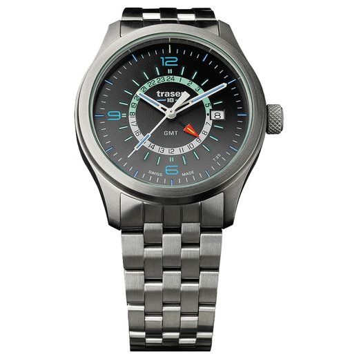 TRASER AURORA GMT SILVER - OCEL - CLASSIC - ZNAČKY