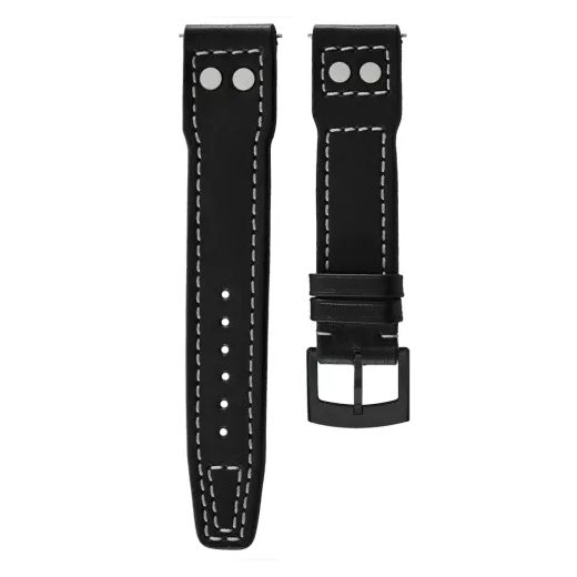 KOŽENÝ ŘEMÍNEK BIATEC PILOT | ČERNÝ - 20 MM - ŘEMÍNKY - OSTATNÍ
