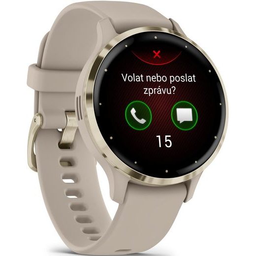 GARMIN VENU® 3S CREAM GOLD / FRENCH GRAY, SILICONE BAND 010-02785-02 - VENU - ZNAČKY