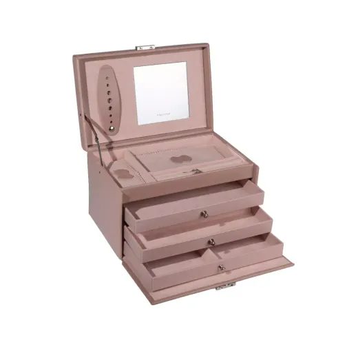 FRIEDRICH LEDERWAREN CLASSICO ROSÉ JEWELLERY CASE 23238-90 - JEWELLERY BOXES - ACCESSORIES