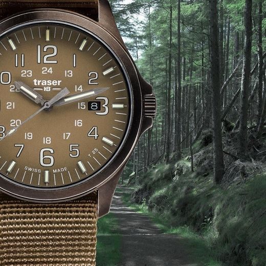 TRASER P67 OFFICER PRO GUNMETAL KHAKI NATO - HERITAGE - ZNAČKY