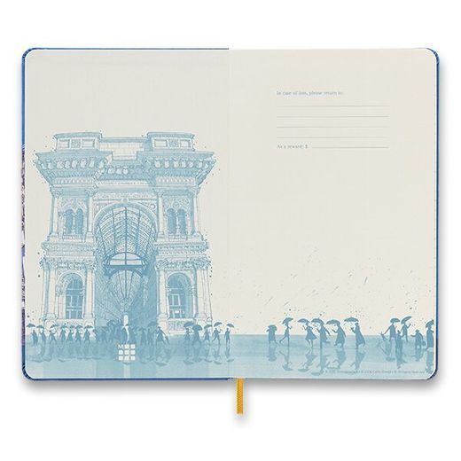 ZÁPISNÍK MOLESKINE I AM MILAN - TVRDÉ DESKY - L, LINKOVANÝ 1331/1417214 - DIÁŘE A ZÁPISNÍKY - OSTATNÍ