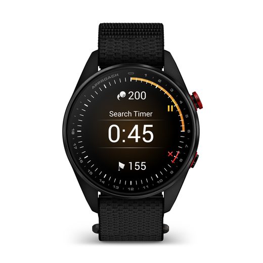 GARMIN APPROACH® S72 – 47 MM TITANOVÁ LUNETA CARBON GRAY/RED S POVRCHOVOU ÚPRAVOU DLC 010-04148-02 - APPROACH - ZNAČKY