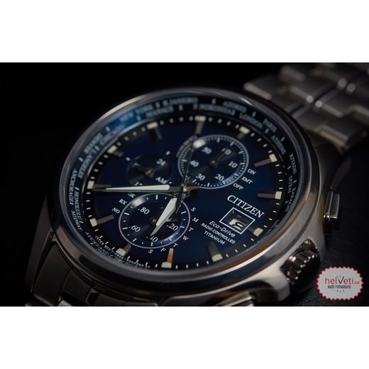 CITIZEN RADIO CONTROLLED CHRONO TITANIUM AT8130-56L - SUPER TITANIUM - ZNAČKY