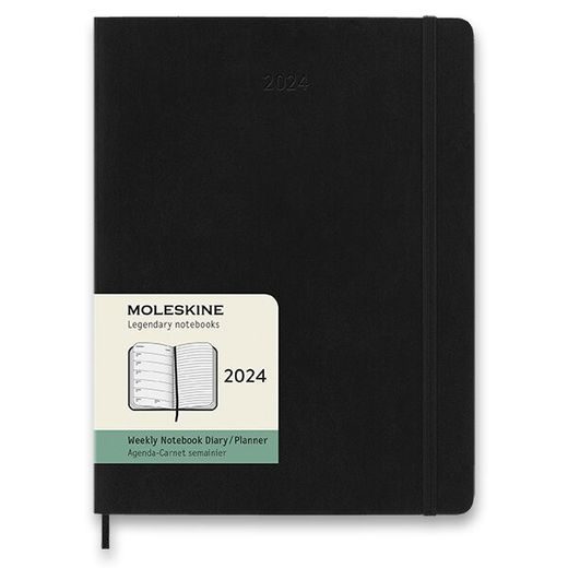 DIÁŘ MOLESKINE 2024 - MĚKKÉ DESKY - XL, TÝDENNÍ - VÝBĚR BAREV 1206/57240 - DIÁŘE A ZÁPISNÍKY - OSTATNÍ