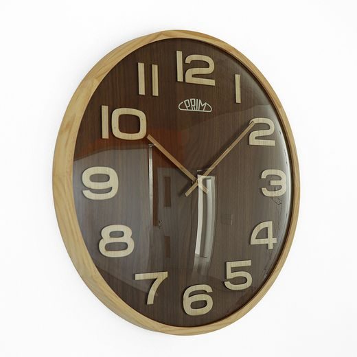 WALL CLOCK PRIM TIMBER VENEER E07P.4153.50 - WALL CLOCK - ACCESSORIES