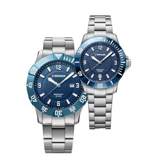 SET WENGER SEA FORCE 01.0641.133 A 01.0621.111 - WATCHES FOR COUPLES - WATCHES