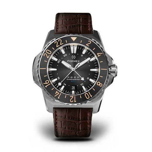 FORMEX REEF GMT AUTOMATIC CHRONOMETER BLACK DIAL WITH BLUE GMT - REEF - ZNAČKY