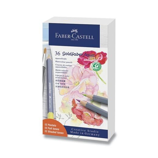 SADA AKVARELOVÉ PASTELKY FABER-CASTELL GOLDFABER AQUA - 36 BAREV 0086/1146390 - ACCESSORIES