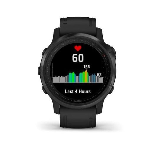 GARMIN FENIX6S PRO GLASS, BLACK/BLACK BAND (MAP/MUSIC) 010-02159-14 - GARMIN - ZNAČKY