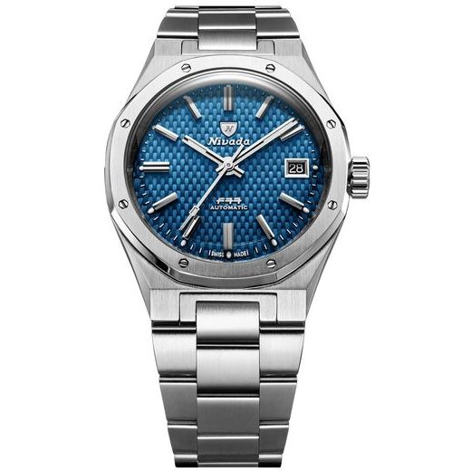 NIVADA GRENCHEN F77 SST BLUE MK2 DATE - 38 MM - F77 - ZNAČKY