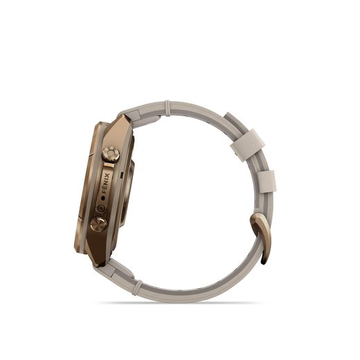 GARMIN FENIX® 9 PRO INREACH - 43 MM, AUTUMN GOLD TITANIUM S KOŽENÝM ŘEMÍNKEM BONE 010-04335-41 - FENIX 9 PRO INREACH - ZNAČKY