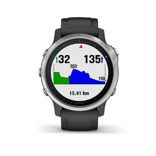 GARMIN FENIX6S GLASS SILVER/BLACK BAND 010-02159-01 - GARMIN - ZNAČKY