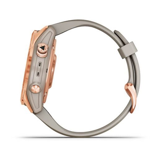 GARMIN FENIX 7S PRO SOLAR ROSE GOLD, SAND SILICONE BAND - 010-02539-11 - GARMIN - ZNAČKY