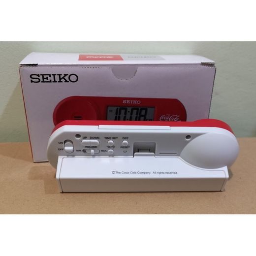 BUDÍK SEIKO COCA-COLA QHL902R - STOLNÍ HODINY - OSTATNÍ