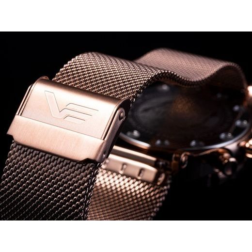 MILÁNSKÝ TAH VOSTOK EUROPE S ROSE GOLD PVD ÚPRAVOU PRO UNDINE VK64-515B528 - ŘEMÍNKY - OSTATNÍ