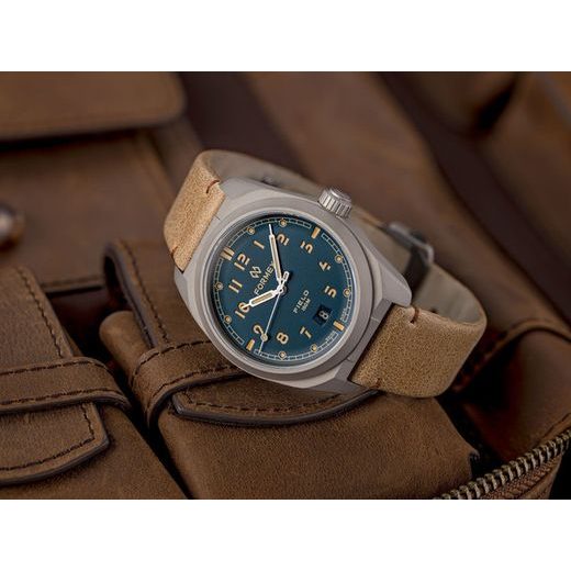 FORMEX FIELD AUTOMATIC PETROL BLUE FIELD NYLON-VELCRO BLUE STRAP 0660.1.6533.133 - FIELD AUTOMATIC - BRANDS