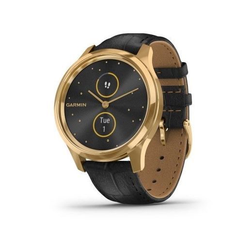 GARMIN VÍVOMOVE3 LUXE, 24K GOLD/BLACKLEATHER BAND 010-02241-22 - VIVOMOVE3 LUXE - BRANDS