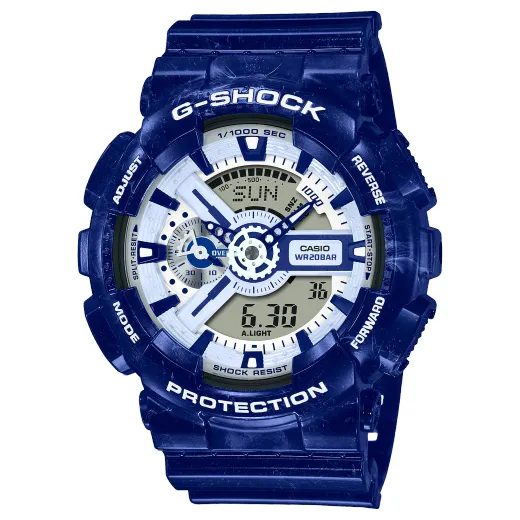 CASIO G-SHOCK GA-110BWP-2AER BLUE PORCELAIN EDITION - G-SHOCK - BRANDS