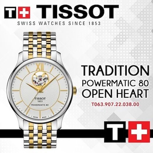 TISSOT TRADITION AUTOMATIC T063.907.22.038.00 - TRADITION - ZNAČKY