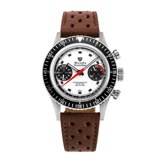 NIVADA GRENCHEN CHRONOMASTER SINGER NEWMAN - INTER. BEZEL - MANUAL - CHRONOMASTER - ZNAČKY