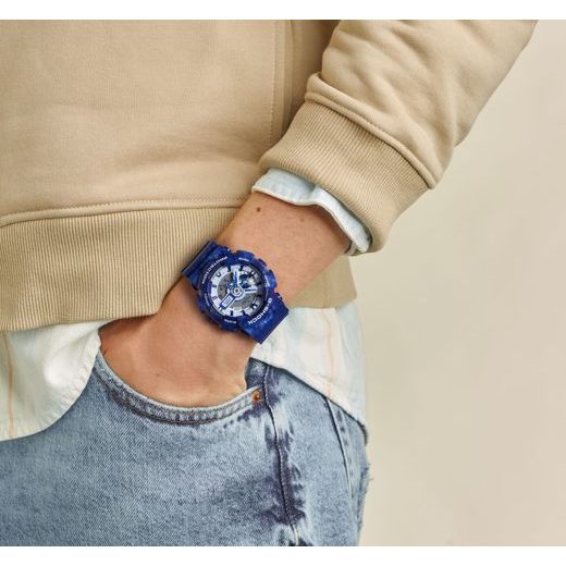 CASIO G-SHOCK GA-110BWP-2AER BLUE PORCELAIN EDITION - G-SHOCK - BRANDS