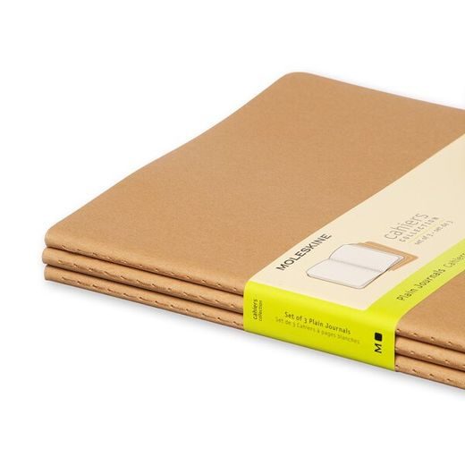 SEŠITY MOLESKINE CAHIER VÝBĚR BAREV, 3KS - MĚKKÉ DESKY - XL, ČISTÝ 1331/22391 - DIÁŘE A ZÁPISNÍKY - OSTATNÍ