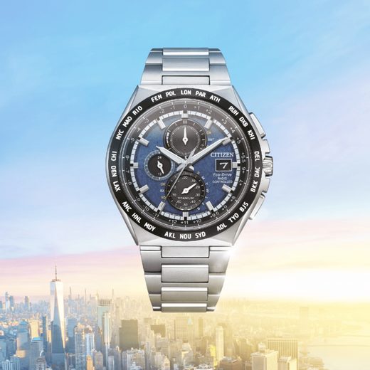 CITIZEN WORLDTIME RADIO CONTROLLED SUPER TITANIUM AT8238-84L - SUPER TITANIUM - BRANDS
