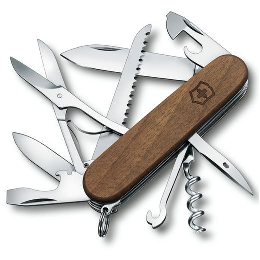 KNIFE VICTORINOX HUNTSMAN WOOD - POCKET KNIVES - ACCESSORIES