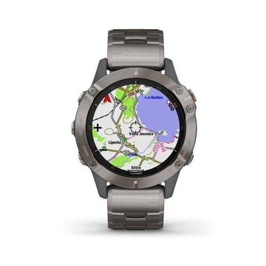 GARMIN FENIX6 PRO SAPPHIRE, TITANIUM/TITANIUM BAND (MAP/MUSIC) 010-02158-23 - GARMIN - ZNAČKY