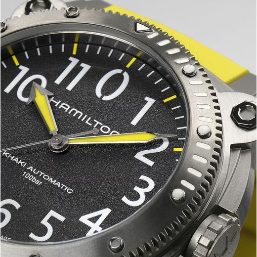 HAMILTON KHAKI NAVY BELOWZERO AUTO TITANIUM H78535380 - KHAKI NAVY - BRANDS