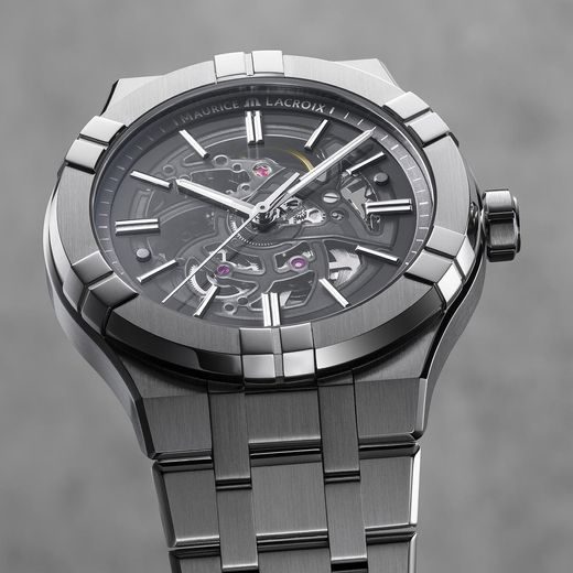 MAURICE LACROIX AIKON AUTOMATIC SKELETON 42MM AI6008-SS00F-030-A - AIKON - ZNAČKY