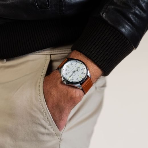 HAMILTON KHAKI AVIATION PILOT DAY DATE AUTO H64635550 - KHAKI AVIATION - BRANDS