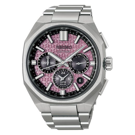 SEIKO ASTRON DUAL-TIME CHRONOGRAPH HAB006J1 CRYSTAL PINK LIMITED EDITION - ASTRON - ZNAČKY