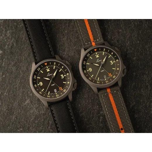 LACO FLIEGER FRANKFURT 40 GMT SCHWARZ - PILOT SPECIAL MODELS - ZNAČKY