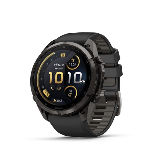 GARMIN FENIX® 9 - 51 MM, CARBON GRAY DLC TITANIUM BLACK/PEBBLE 010-04337-11 - FENIX 9 PRO INREACH - ZNAČKY