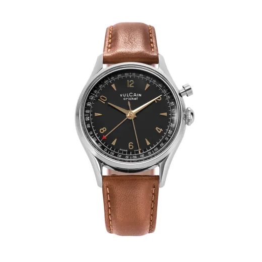 VULCAIN CRICKET TRADITION 39 MM - BLACK/GOLD - CRICKET TRADITION - ZNAČKY