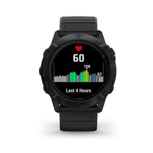 GARMIN FENIX6X PRO GLASS, BLACK/BLACK BAND (MAP/MUSIC) 010-02157-01 - GARMIN - BRANDS