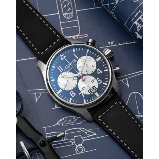 ALPINA STARTIMER PILOT BIG DATE CHRONOGRAPH AL-372NS4S6 - STARTIMER PILOT CHRONOGRAPH - BRANDS