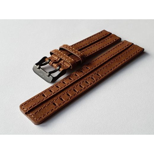 KOŽENÝ ŘEMÍNEK VOSTOK EUROPE PRO EXPEDITION COMPACT NH35-592C554 - HNĚDÝ/ČERNÁ SPONA - ŘEMÍNKY - OSTATNÍ