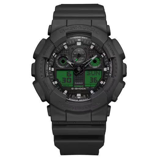 CASIO G-SHOCK GA-100BEG-1AER BLACK AND ELECTRO GREEN SERIES - G-SHOCK - ZNAČKY